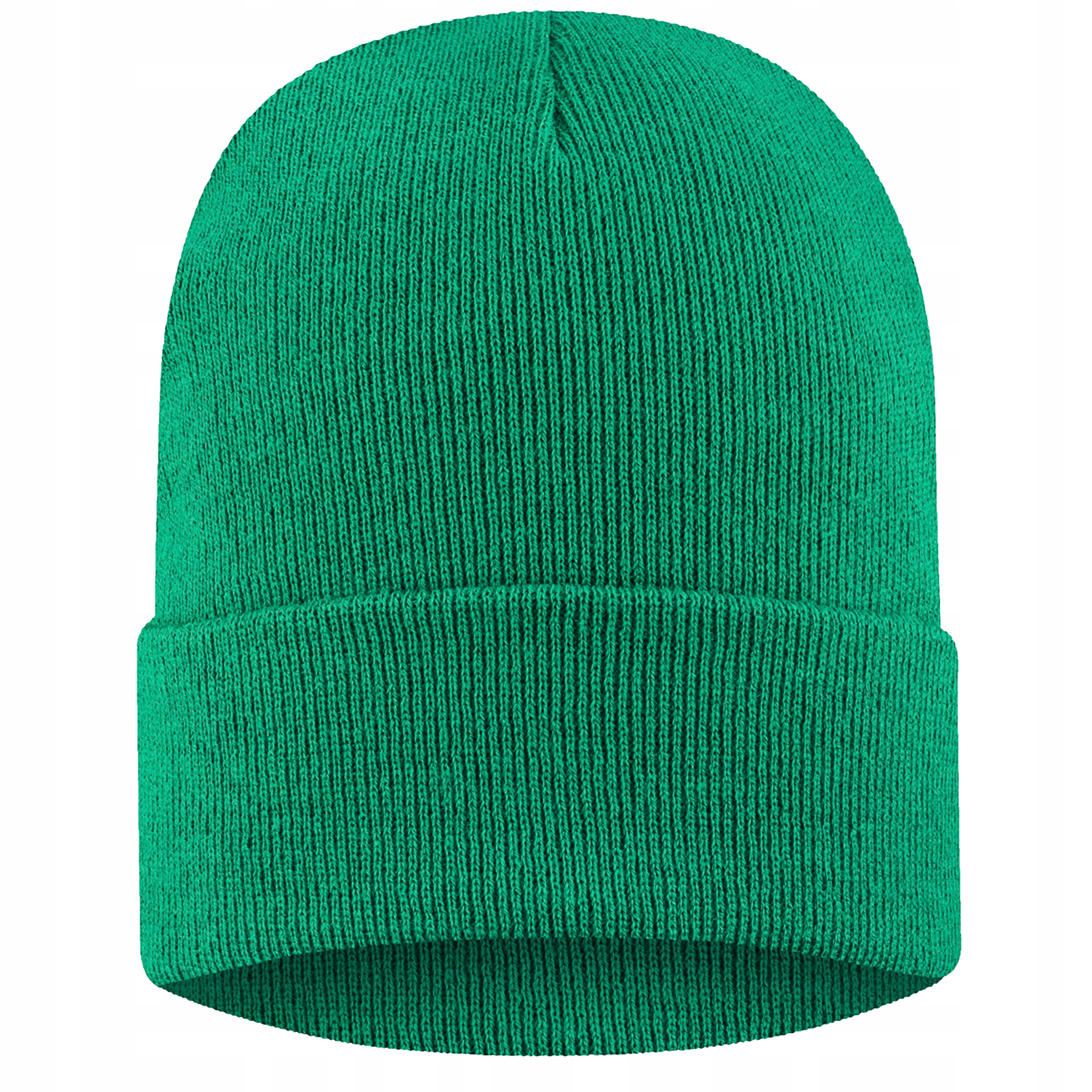 

Czapka beanie czapka wywijana zieleń jesień/zima