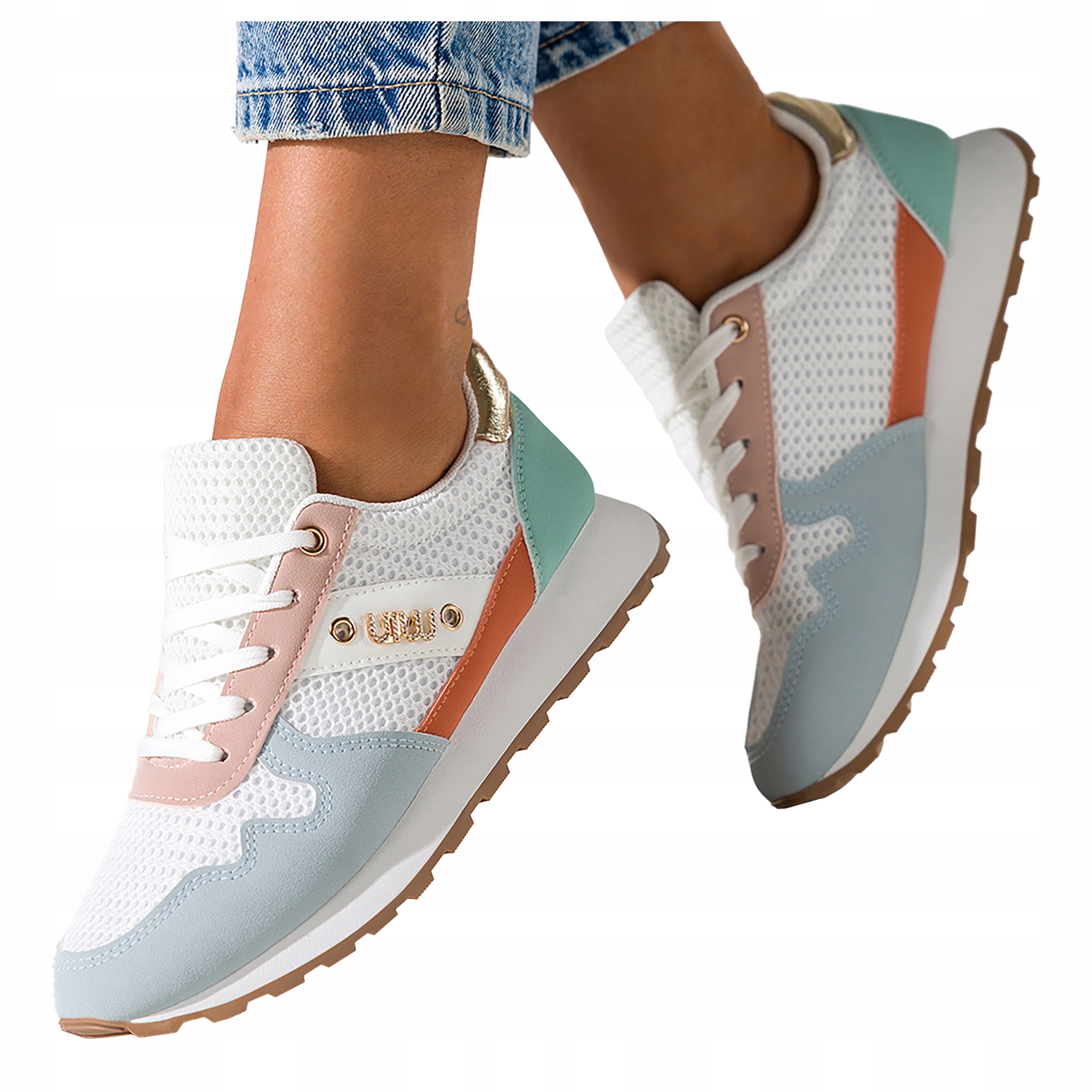 Dámské tenisky Vícebarevné Bílá Sportovní platforma Šněrovací velikost 36