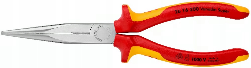 Prodlužovací kleště s úzkou špičkou, izolované Vde 200mm 26 16 200 Knipex