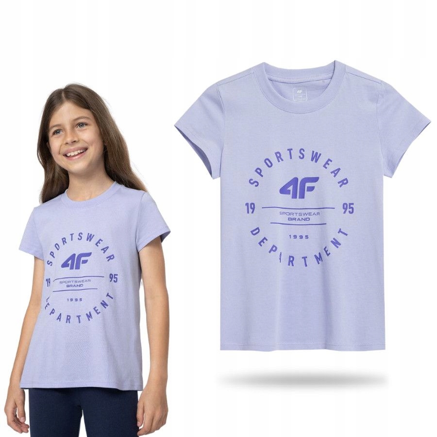 

Koszulka Dziewczęca 4F Podkoszulek T-shirt Sport