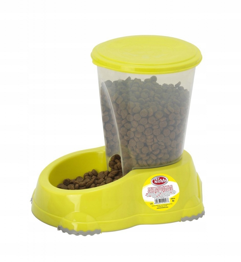 

Pet Nova Dozownik na karme 1,5L żółty