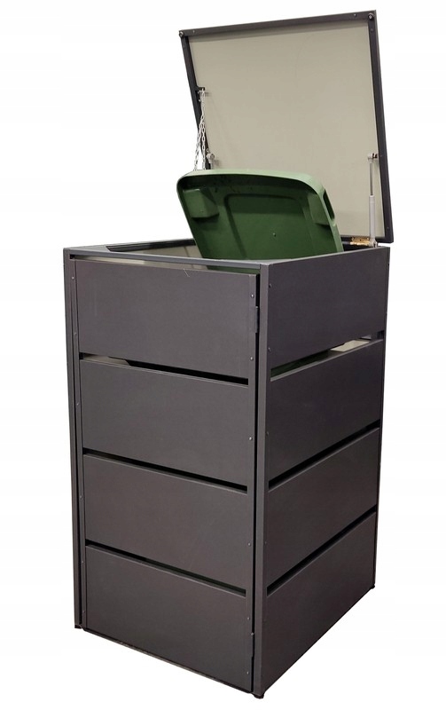 Levně Kryt odpadkového koše jednosegmentový, pozinkovaný