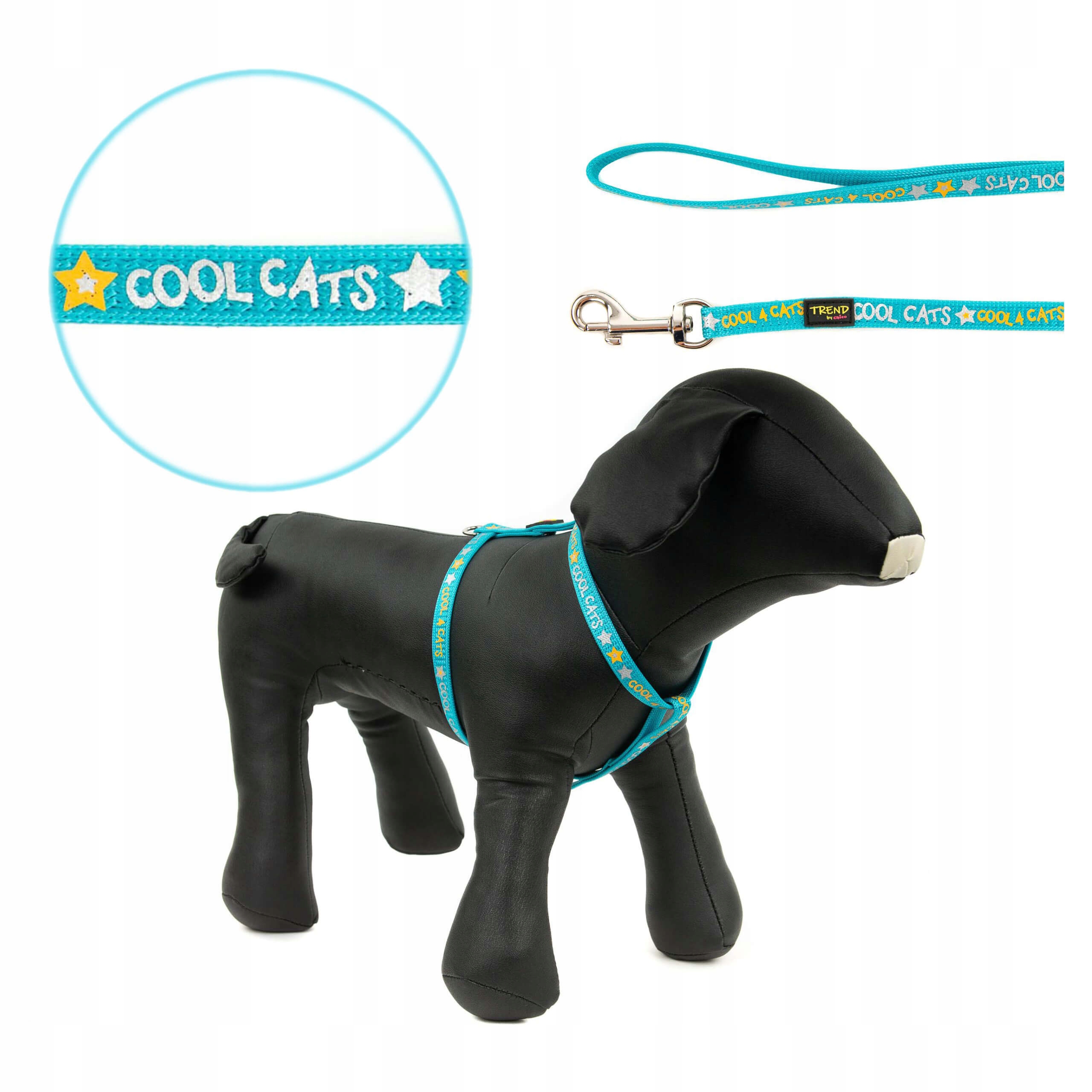 

Szelki i smycz dla kota Trend Cool Cats Niebieskie