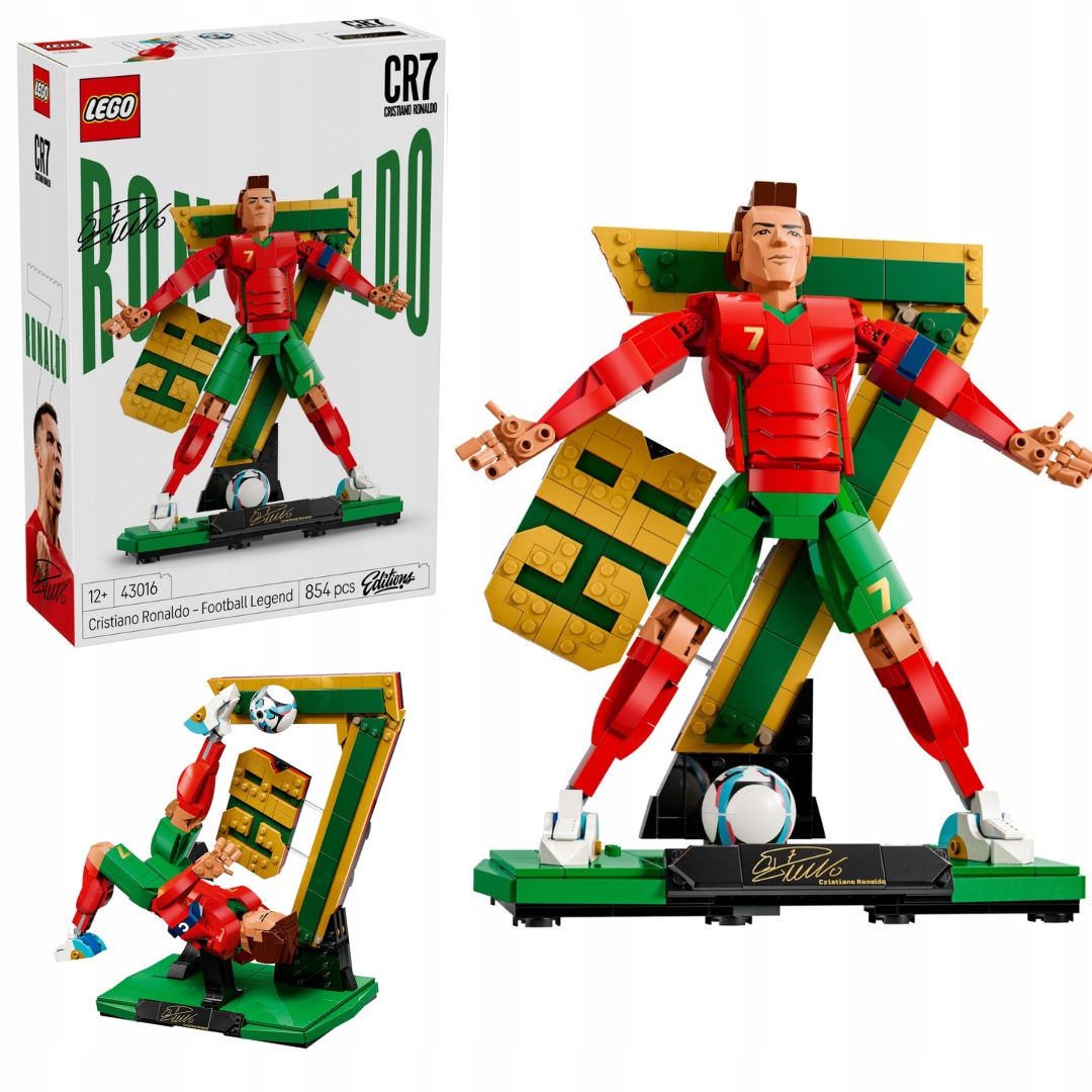 Lego Editions 43016 Cristiano Ronaldo Fotbalová legenda CR7 854 dílků 10+