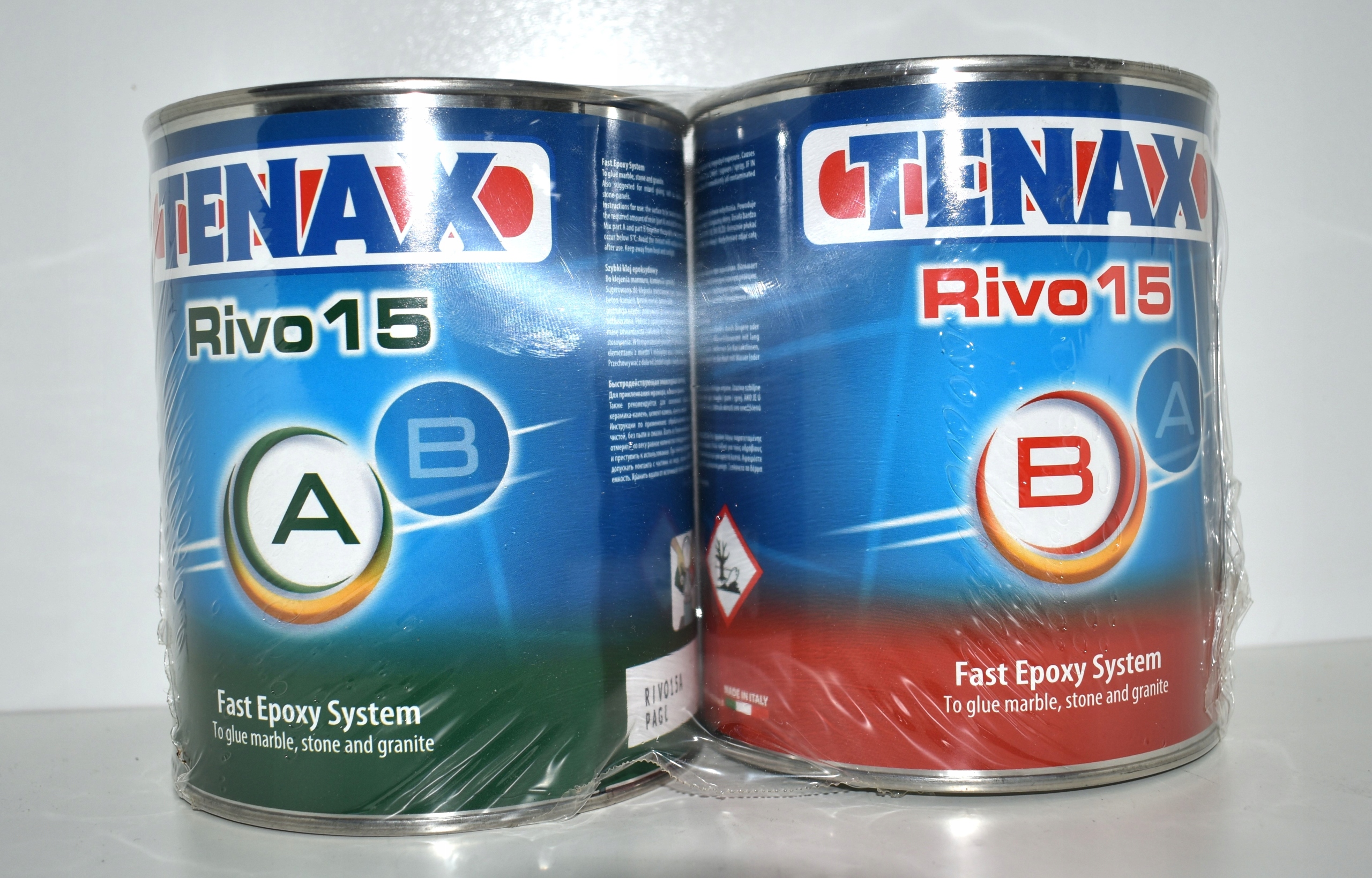 Tenax husté epoxidové lepidlo Rivo 15 A+b béžové