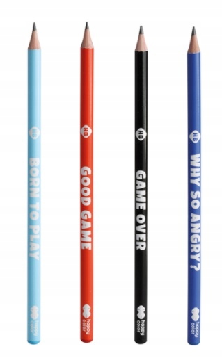 OŁÓWEK OKRĄGŁY HB GAMES HAPPY COLOR Twardość HB