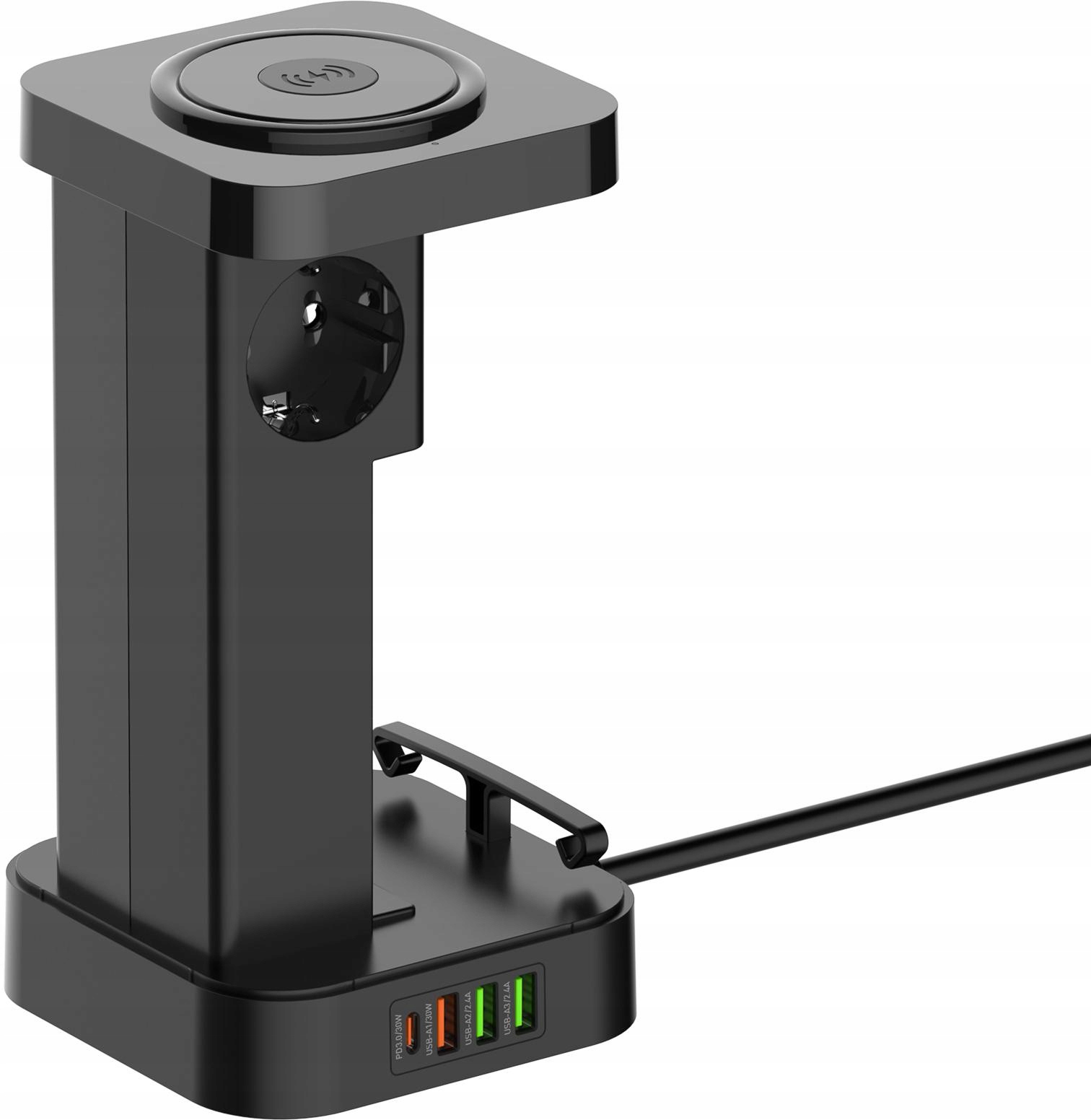 Napájecí stanice Newell GaN Power Cube 8v1 s indukční nabíječkou