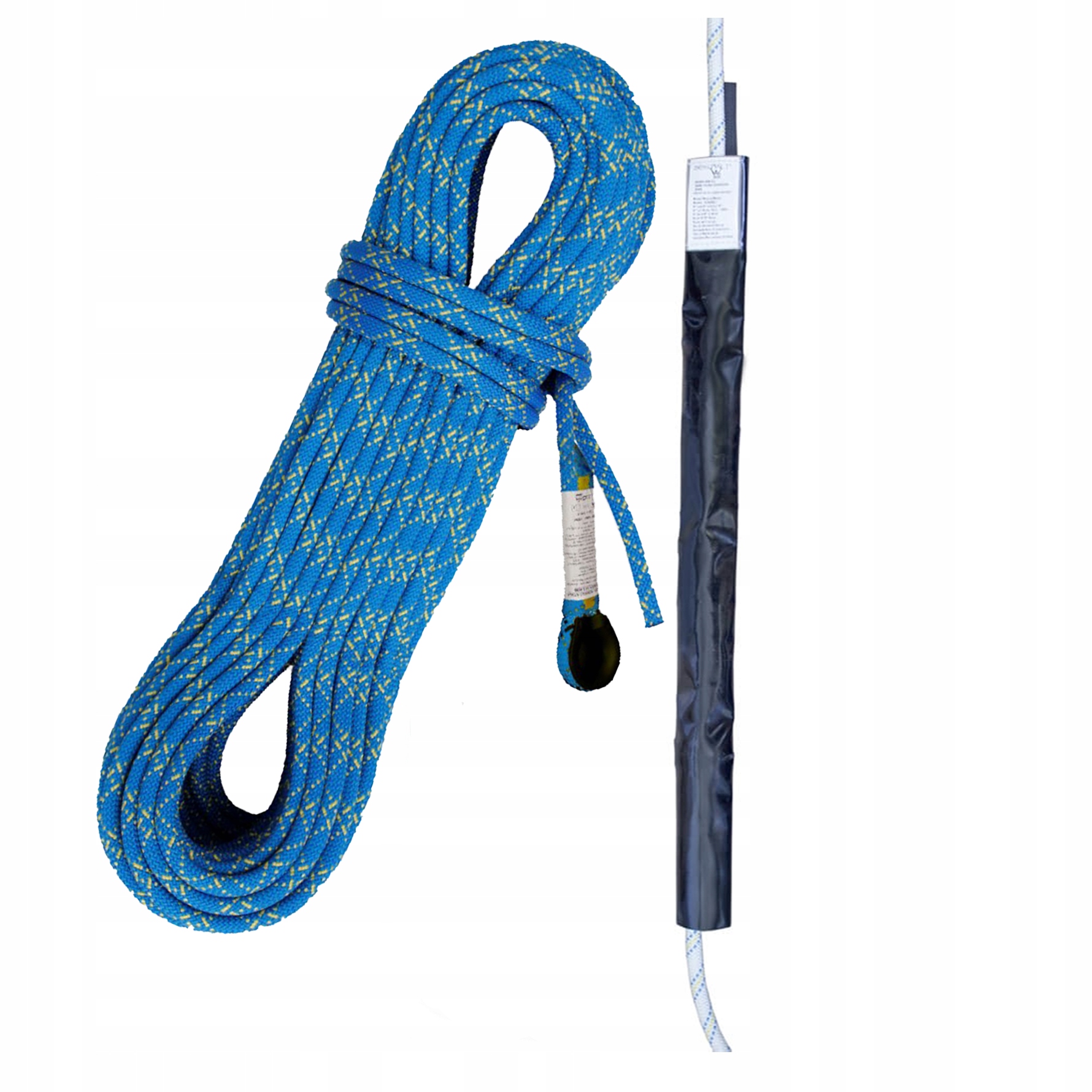 Zajišťovací sada Irudek Polostatické lano 50 m s karabinou kryt