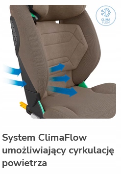 Fotelik MaxiCosi RodiFix Pro² i-Size kolor Authentic Graphite 100-150 Sposób montażu ISOFIX samochodowy pas bezpieczeństwa