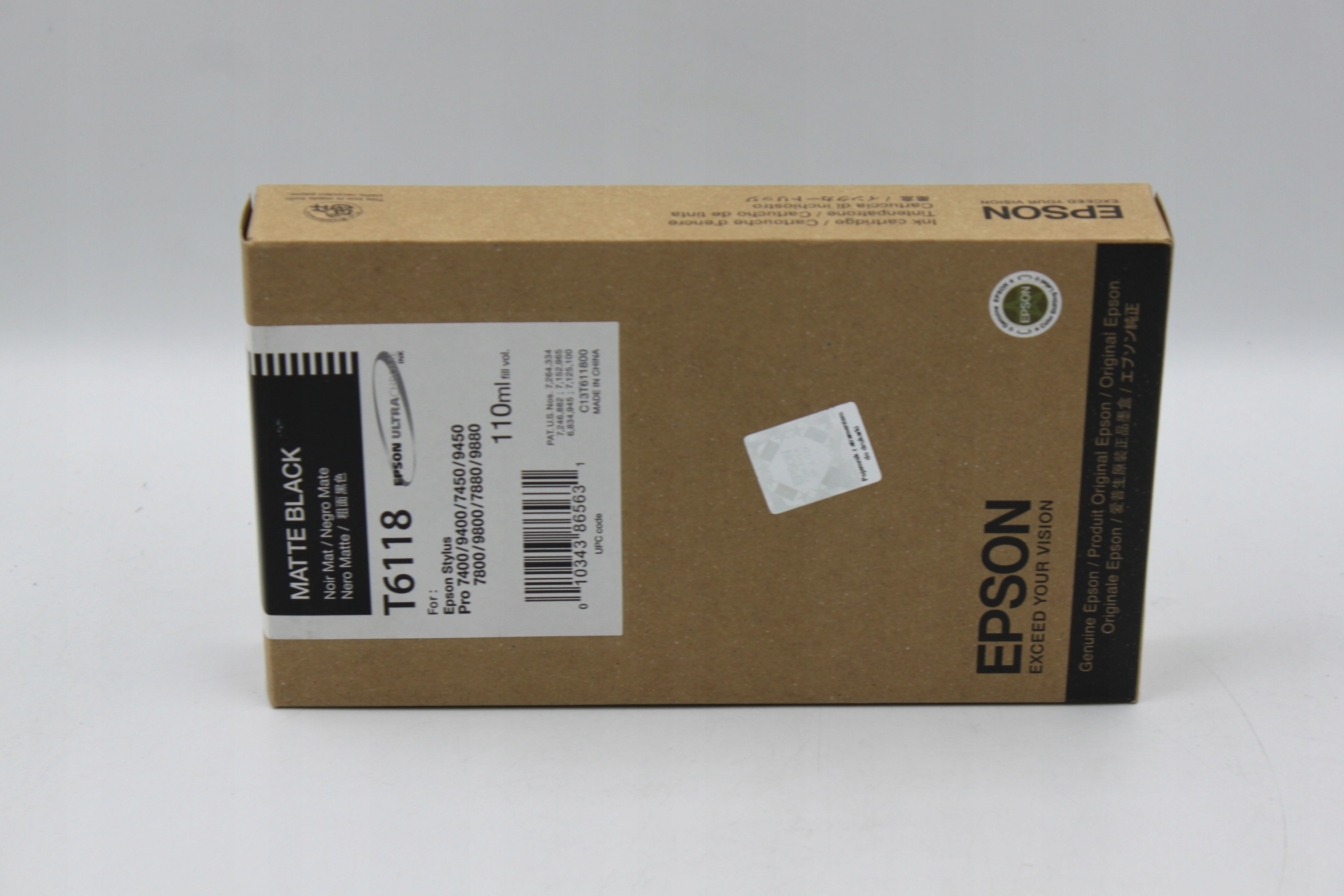 Epson T6118 C13T611800 inkoust matný černý 16 originál