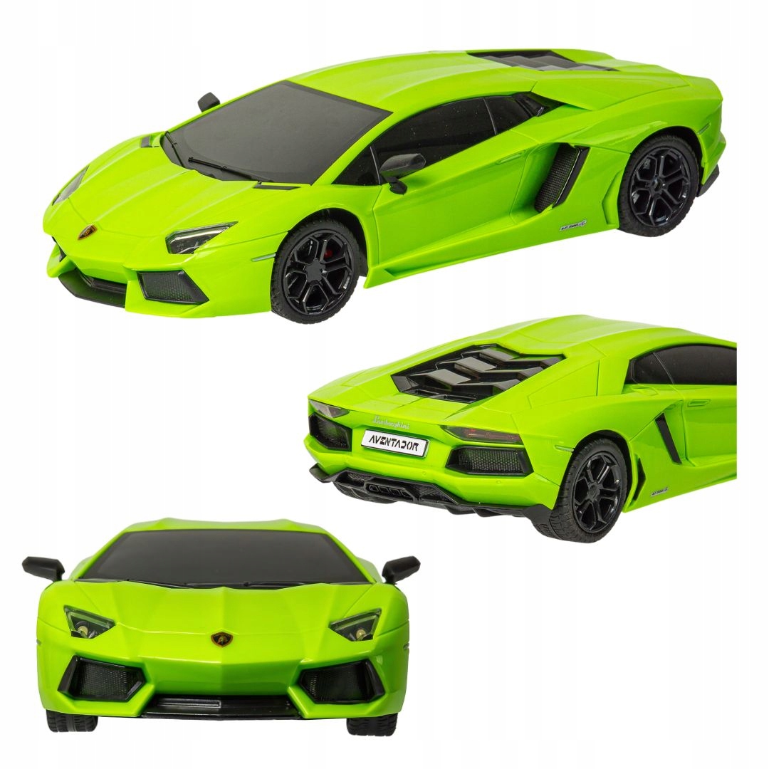 Dálkově ovládané Lamborghini Aventador Rc 1:24 zelené Rc auto
