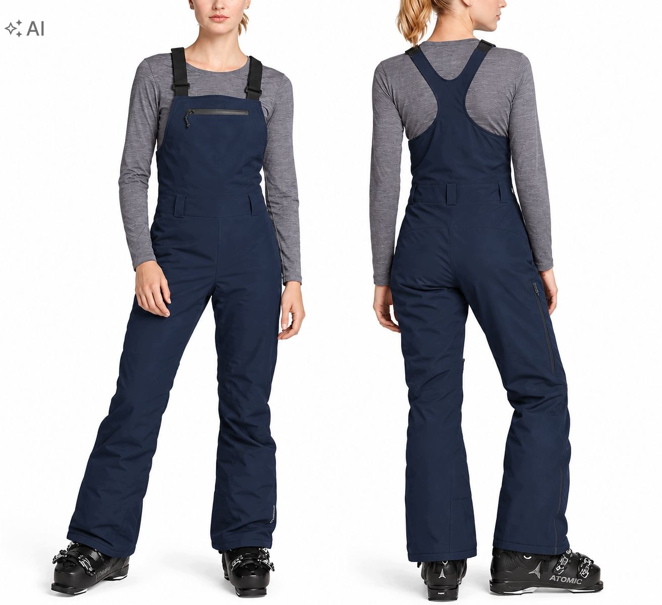 P1819 Eddie Bauer spodnie damskie narciarskie Powder Search Insulated Bib S