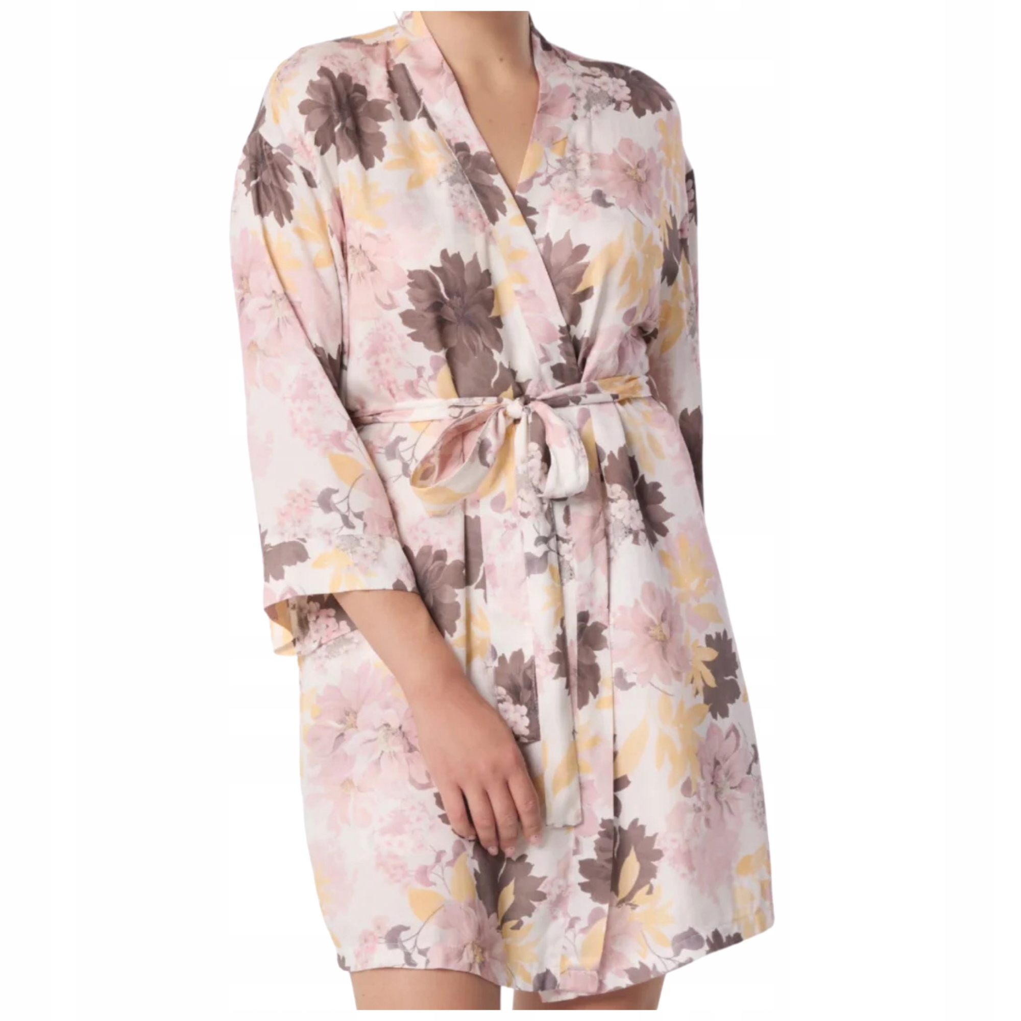 Prodyšný župan s květinami a pohodlným kimonem Mefemi Nancy SI63 M