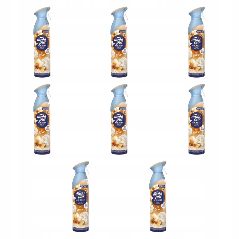 Ambi Pur Gold Orchid Osvěžovač vzduchu ve spreji 185 ml X8