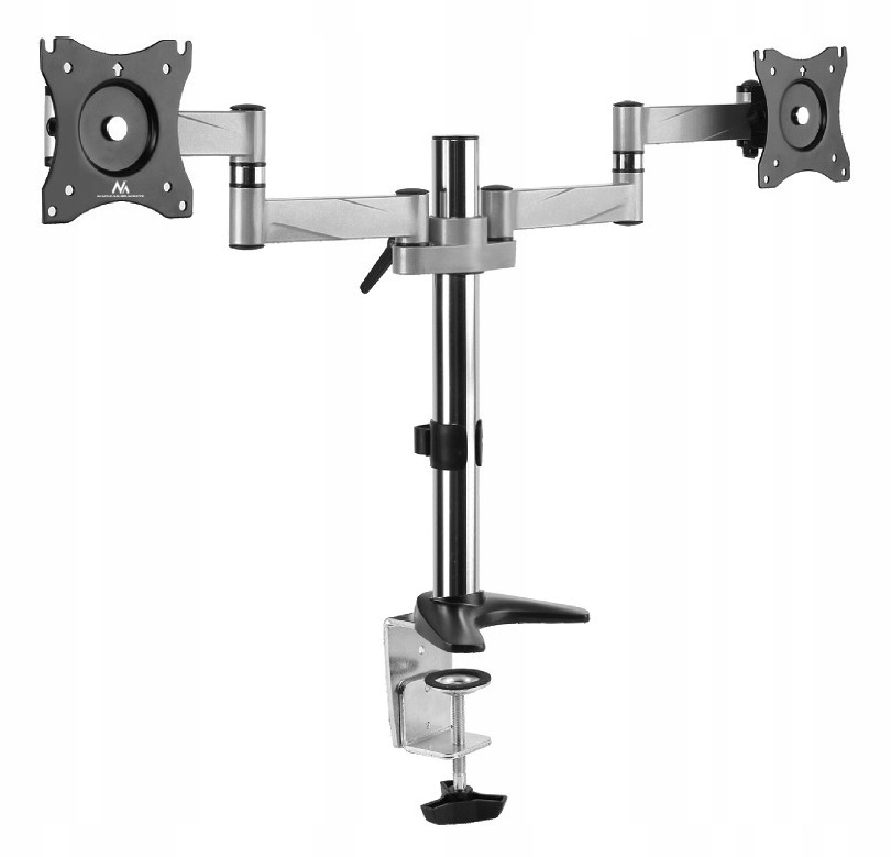 Uchwyt Biurkowy Do Monitora LCD Maclean Na Dwa Monitory, Vesa 75X75 Oraz 10