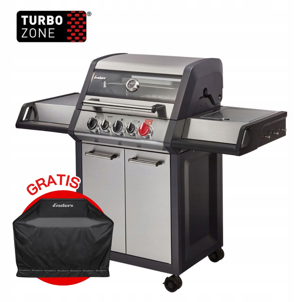 Nerezový plynový gril 3+2 18 kW Enders Monroe Pro 3 Turbo 83763
