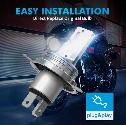 Bevinsee Żarówka reflektorowa 6500K LED H4 HS1 Yamaha Honda Suzuki Typ HS1 / P43t