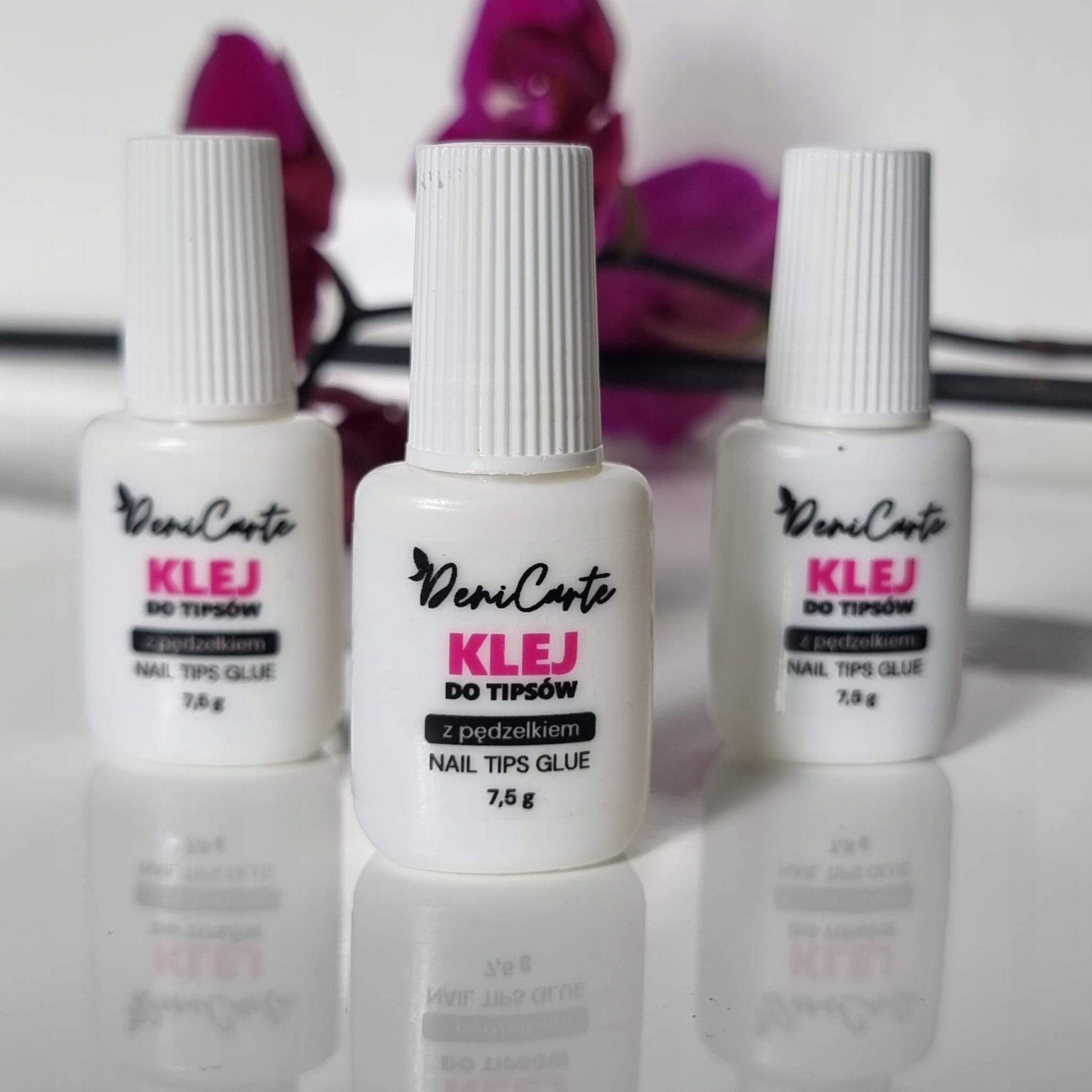Klej do tipsów z pędzelkiem do paznokci clear 7 g DENI CARTE Marka Deni Carte
