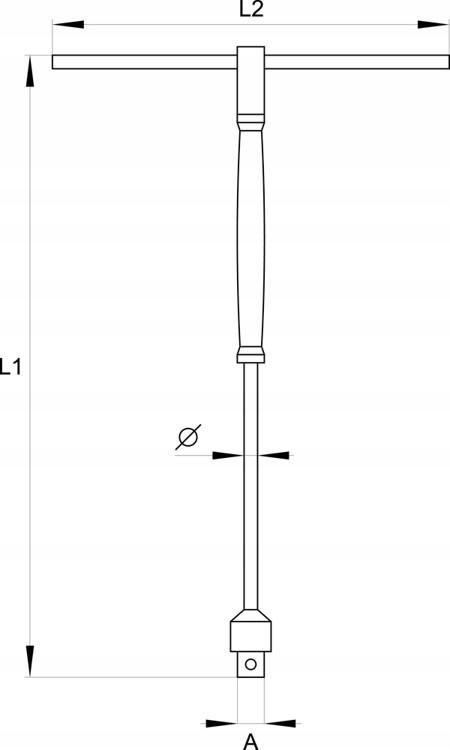 Adapter typu t z obrotową rączką 1/2 YT-1567 YATO Liczba elementów pojedyncze