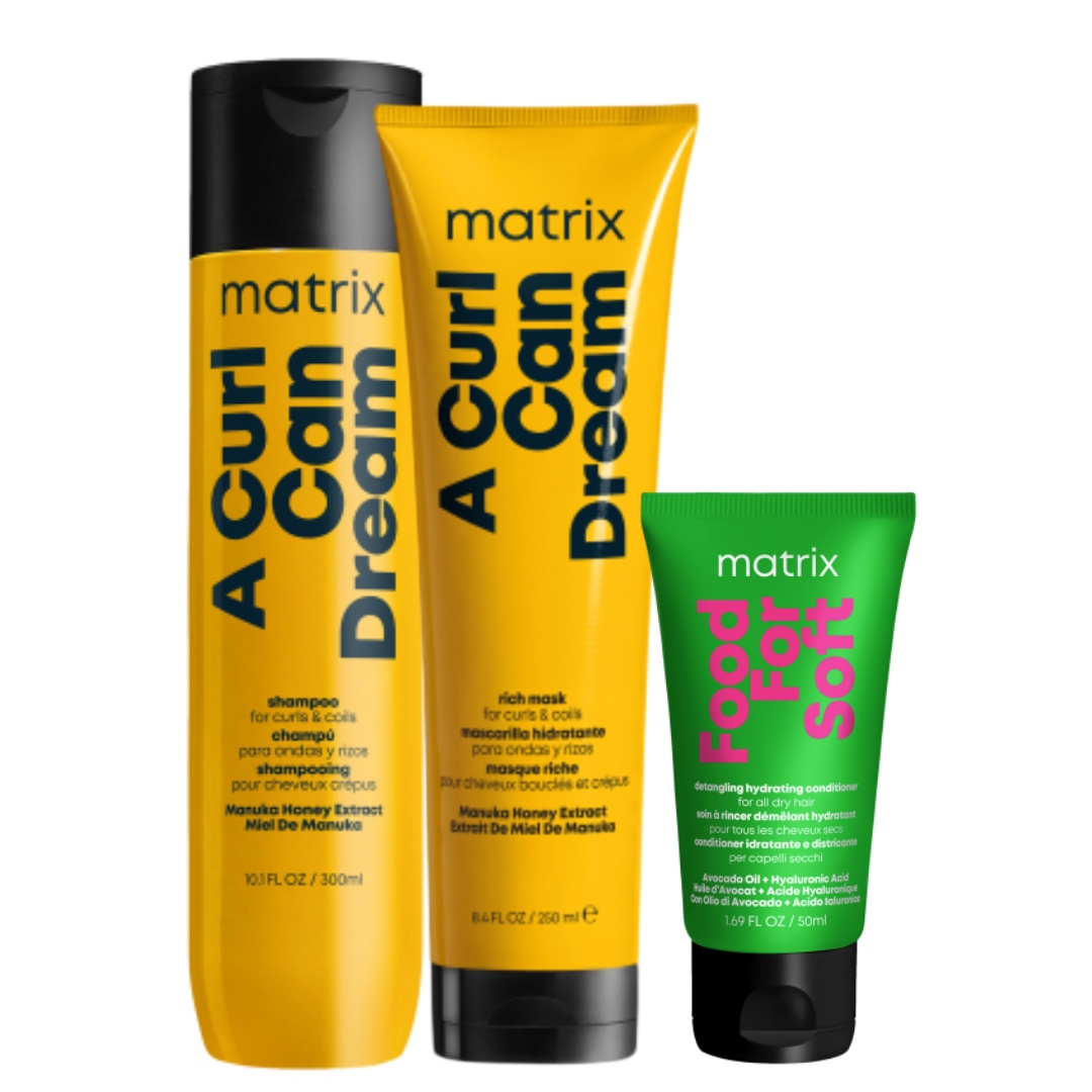 Matrix Zestaw A Curl Can Dream: Szampon do włosów kręconych, Maska 250ml