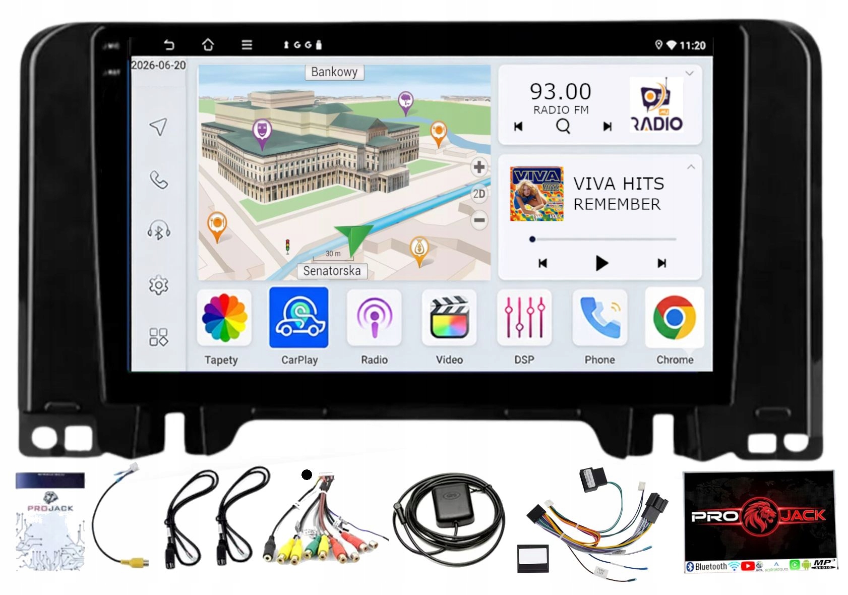 Gps Navigace Citroen C3 2022-2024 Wifi Carplay Android Usb 4GB 64GB