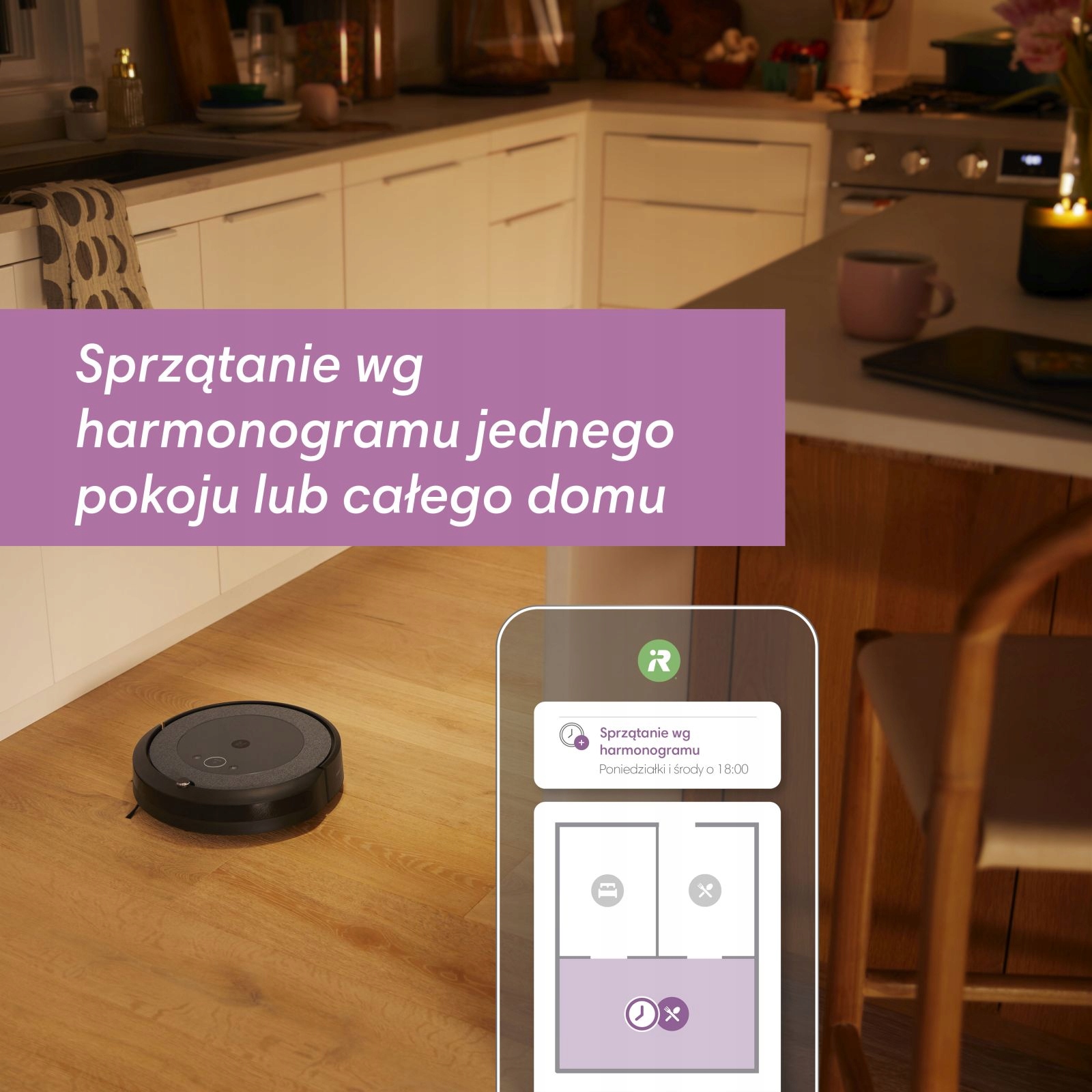 Robot sprzątający odkurzający sierść samoczyszczący - iRobot Roomba i5+ Model Roomba i5+