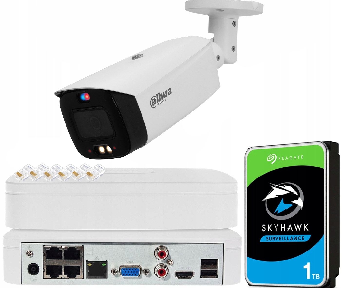 8Mpx monitorovacia sada TiOC Ip kamera Dahua Smart Dual Light Deň/Noc