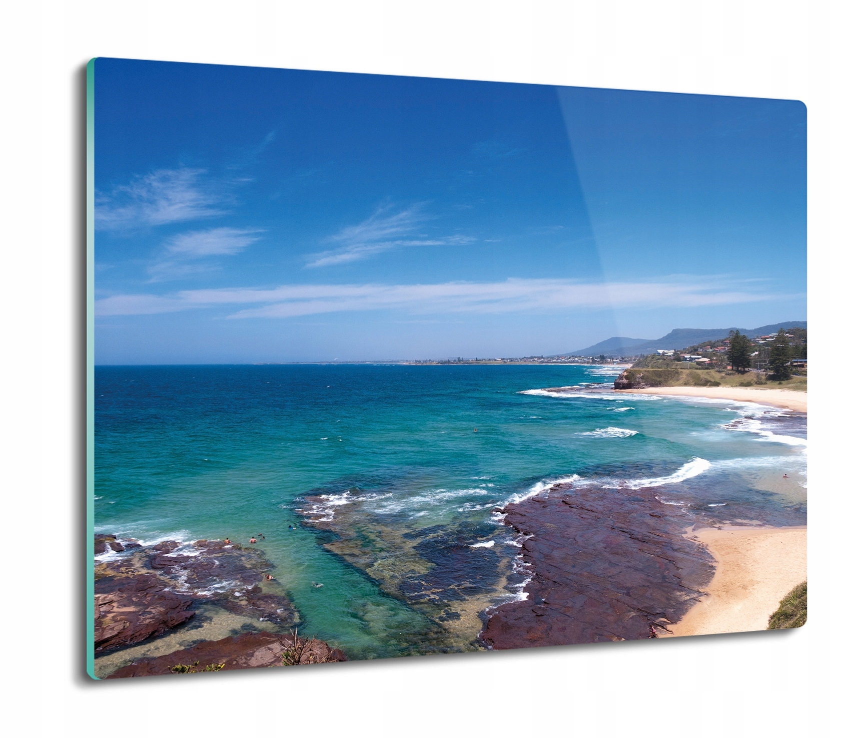 

Morze plaża skały 60x52 deska na prezent podkładka