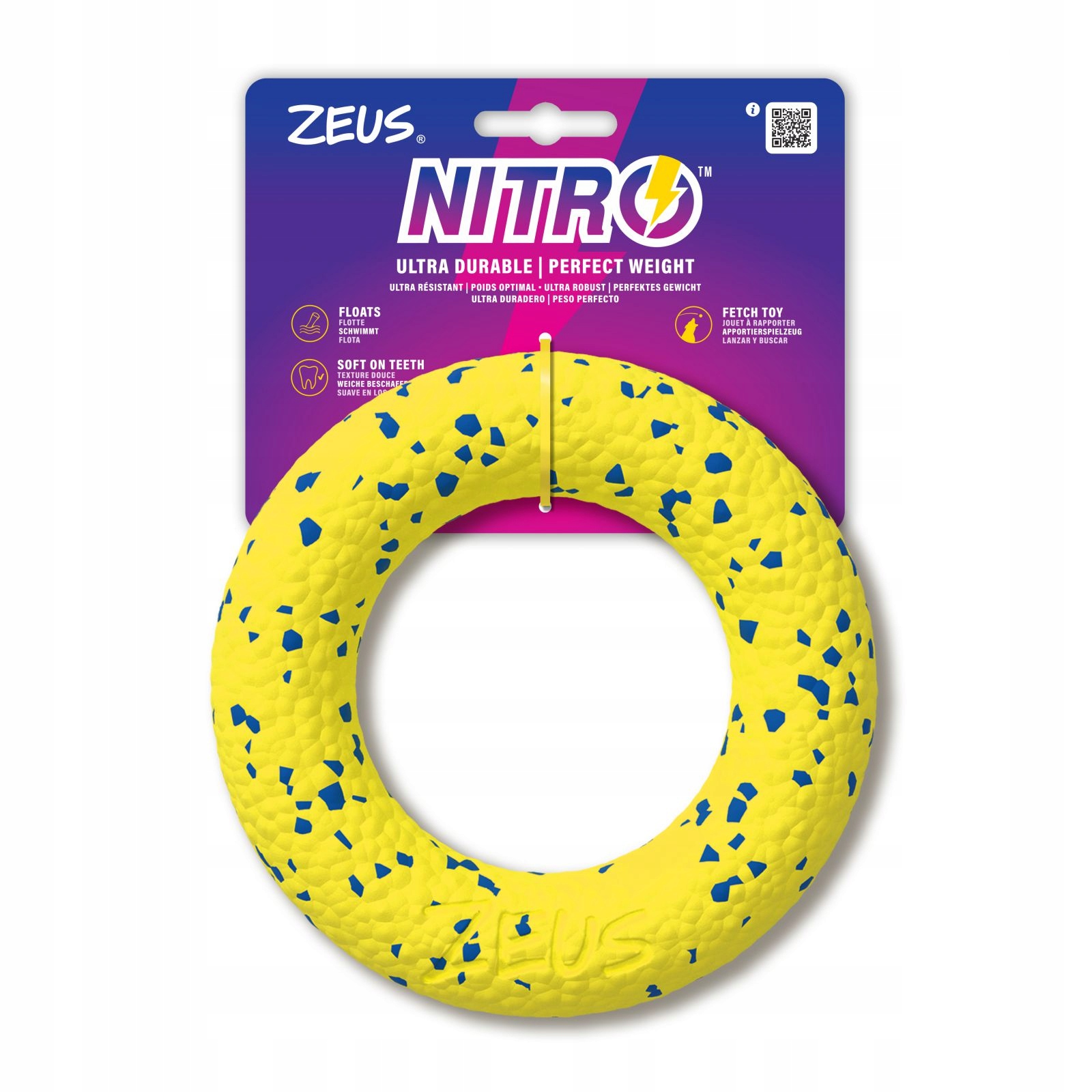 Levně Zeus Nitro Zeus Nitro Prsten Žlutý A Modrý i 16CM