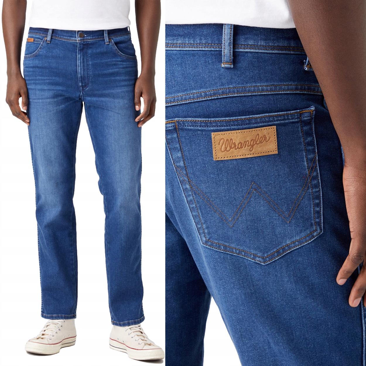 Wrangler Texas Taper Last Kiss klasické zúžené džínové kalhoty W29 L32