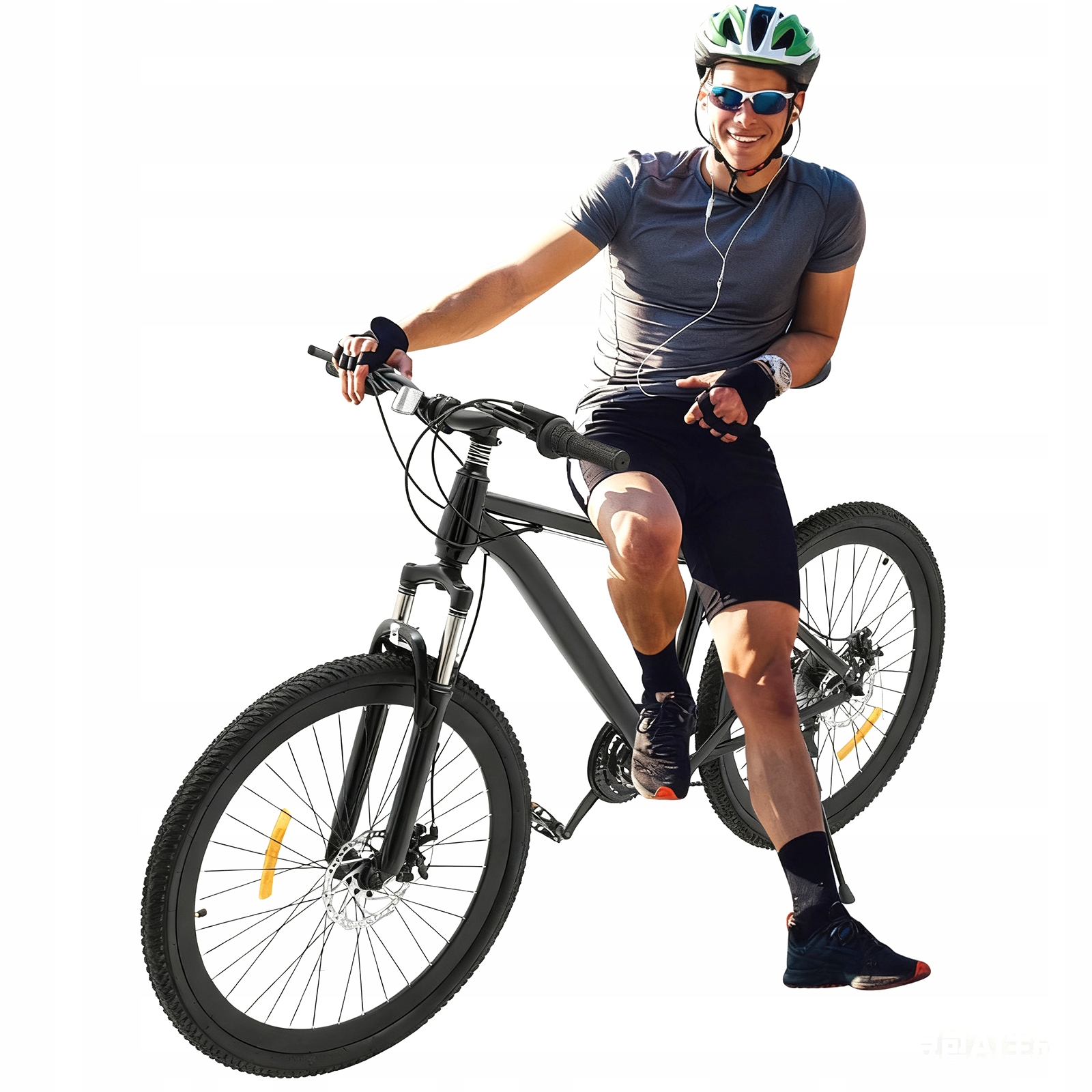 Rower Górski Mtb Hardtail, 26 cali, Czarny Rower dla Dorosłych z 21 Przełożeniami
