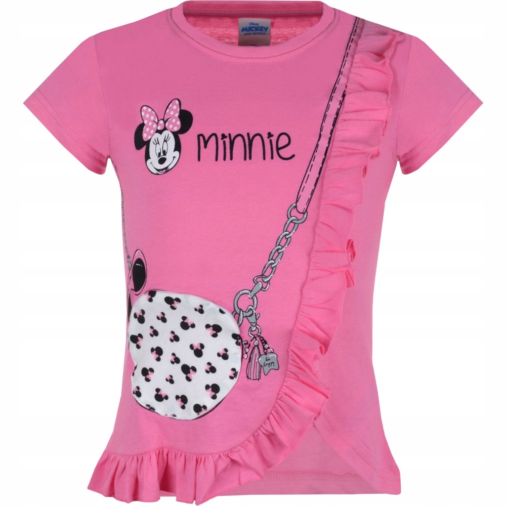 

T-shirt Myszka Minnie z torebką różowy 110