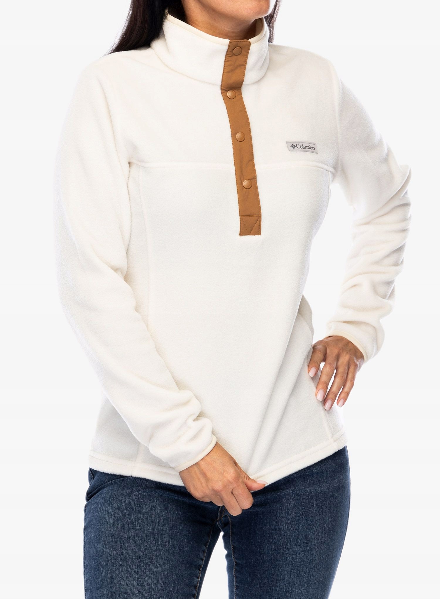 Mikina dámská Columbia Benton Springs Half Snap Pull Over II chalk/camel Xs