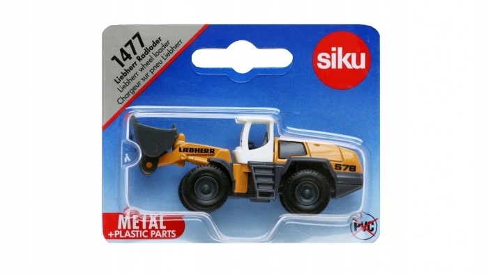 ZABAWKOWE POJAZDY SIKU 14 ŁADOWARKA LIEBHERR Model RESORAK MAŁY METALOWY ŁADOWARKA LIEBHERR ZABAWKA