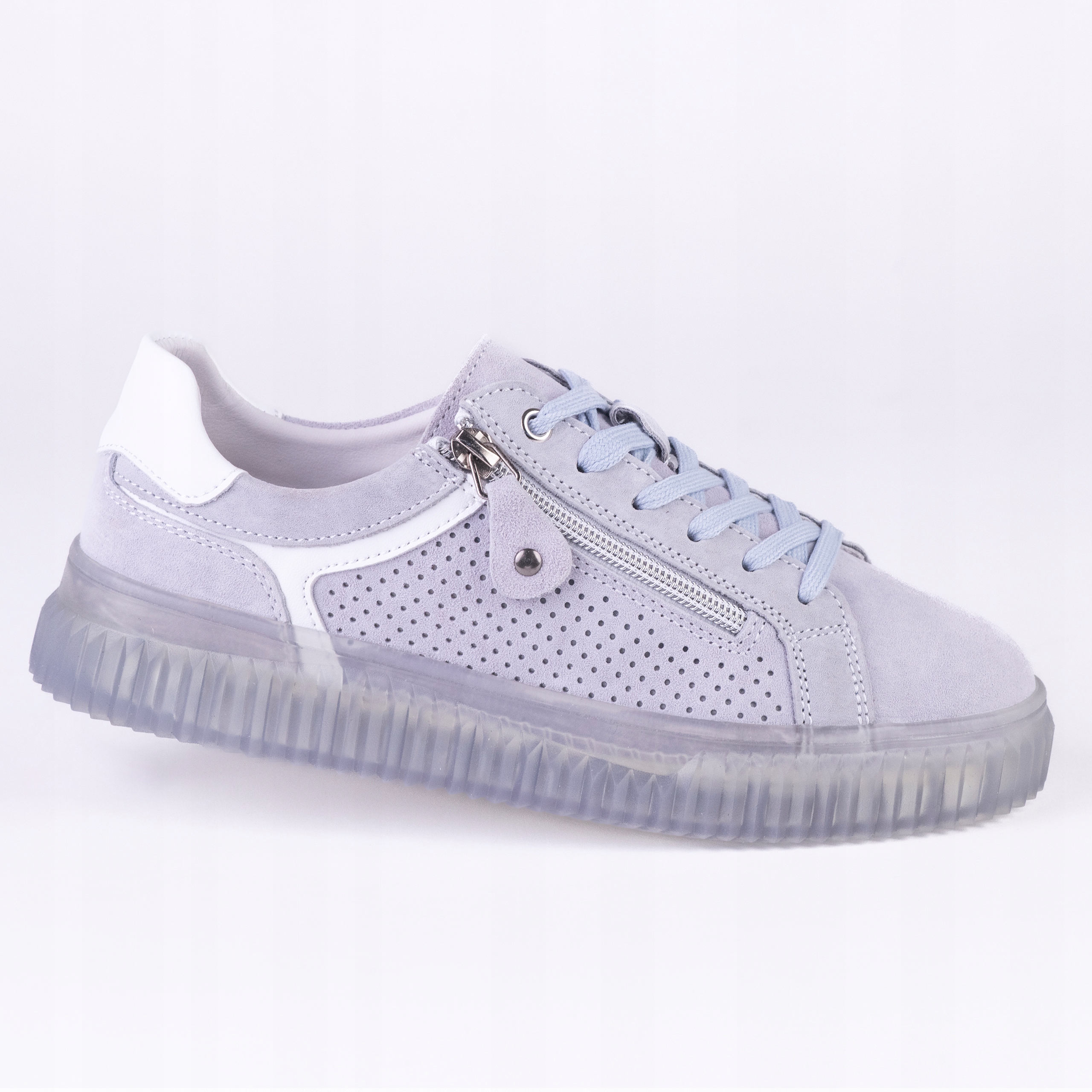 Dámské sportovní tenisky Goodin GD-XF-219, semiš, modré, velikost 38