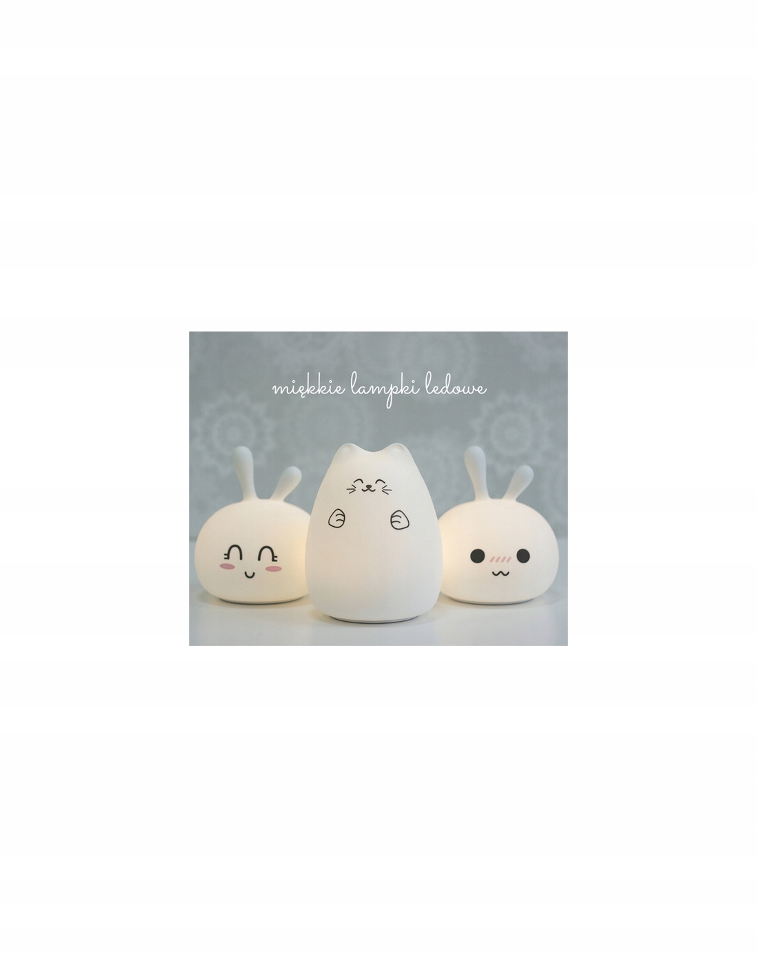 LAMPKA SILIKONOWA KOT SZCZĘŚCIARZ RABBIT FRIENDS Bohater / Bajka brak