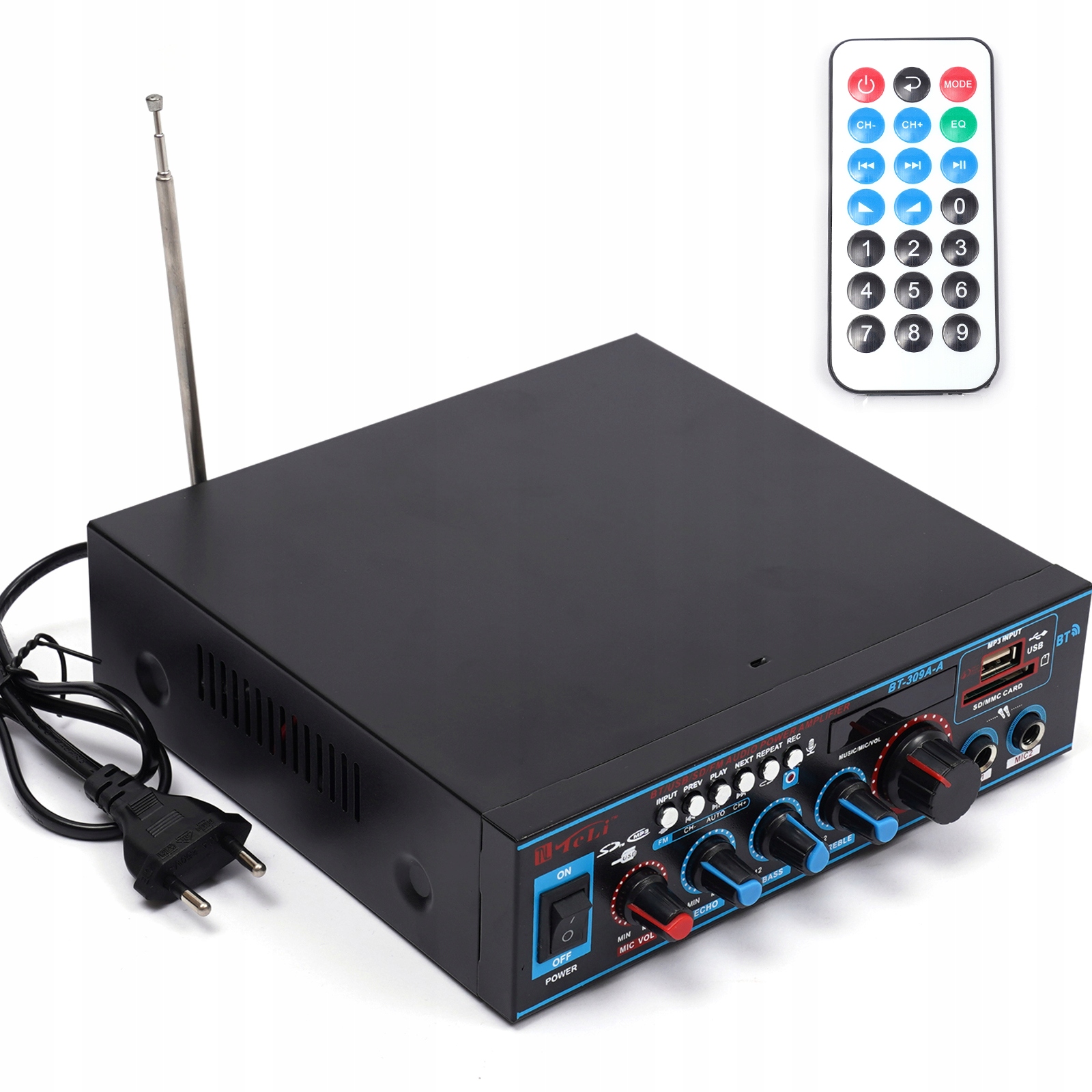 

Cyfrowy Amplifikator Stereo Bluetooth Fm Usb Hifi