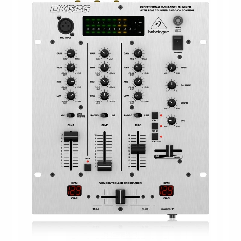 Behringer DX626 Pro Mixer – profesionální 3-kanálový Dj mixážní pult