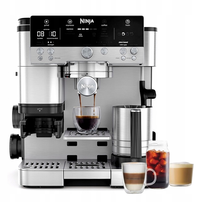 Kávovar na latte Ninja ES601EU Luxe Premier 3 v 1 s mlynčekom