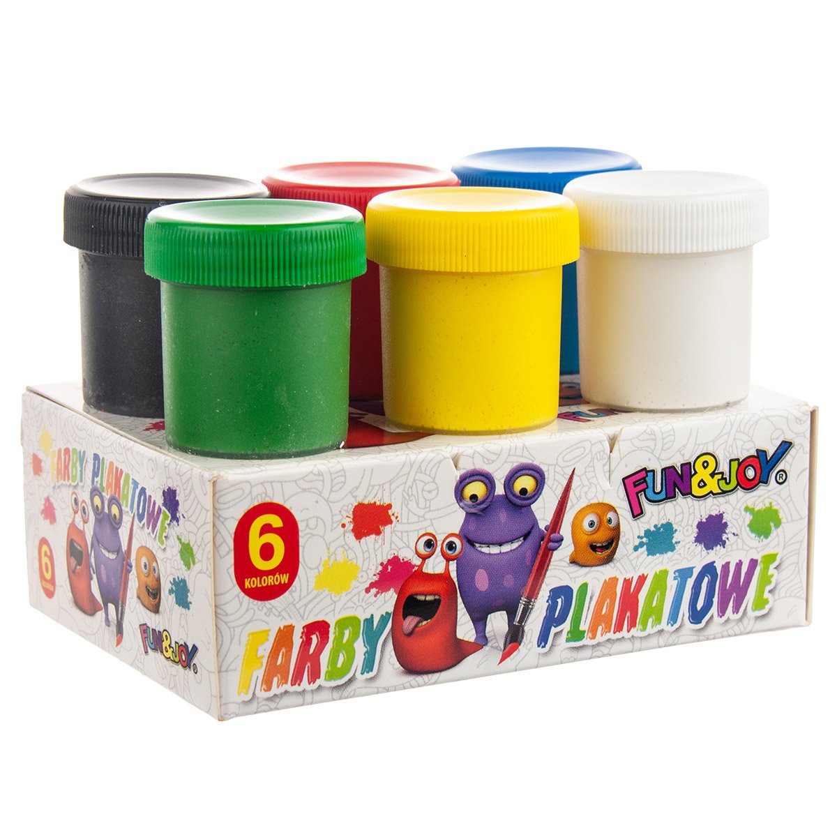 

Farby Plakatowe Szkolne 6x20ml Fun&joy Titanum