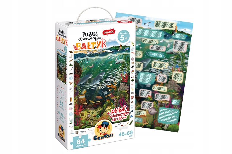 

Czuczu Puzzle Obserwacyjne Bałtyk 84 el +plakat