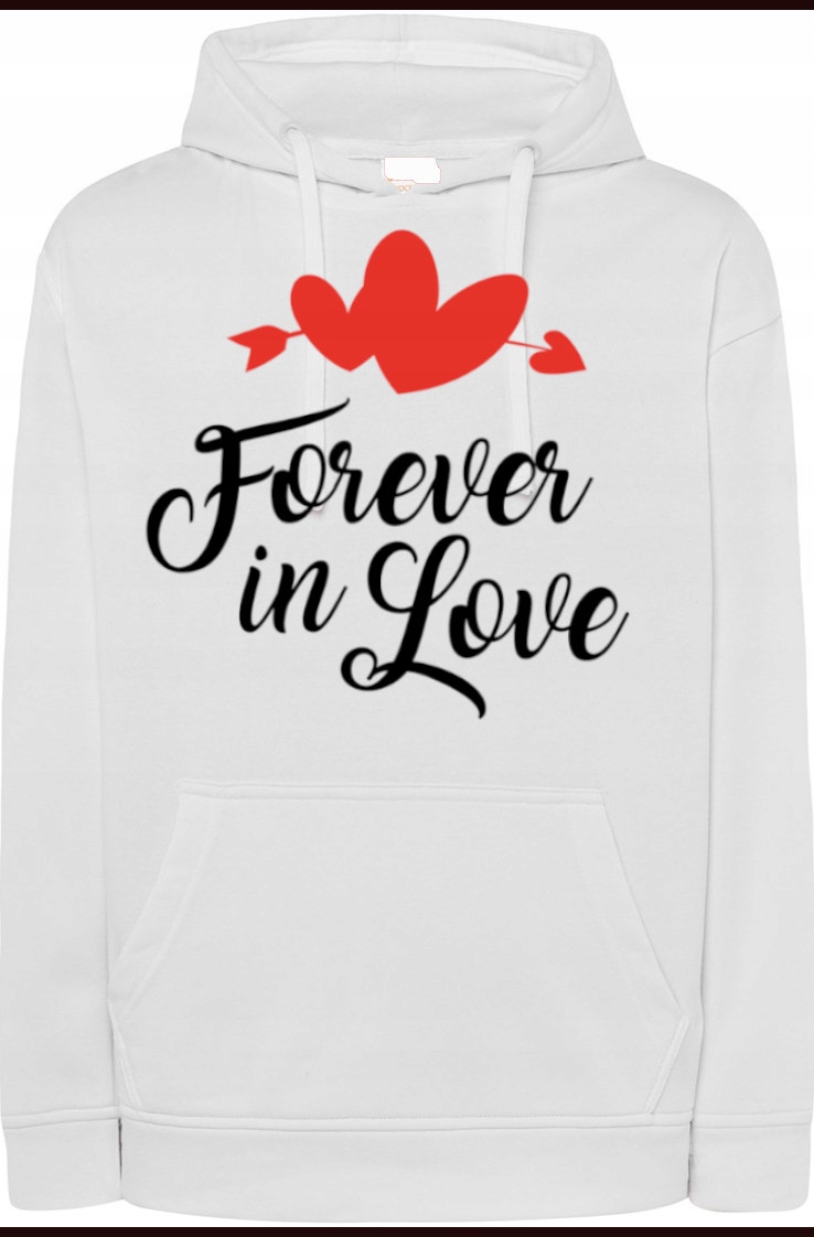 Forever in Love Mikina S Kapucí Valentýna r.XXL