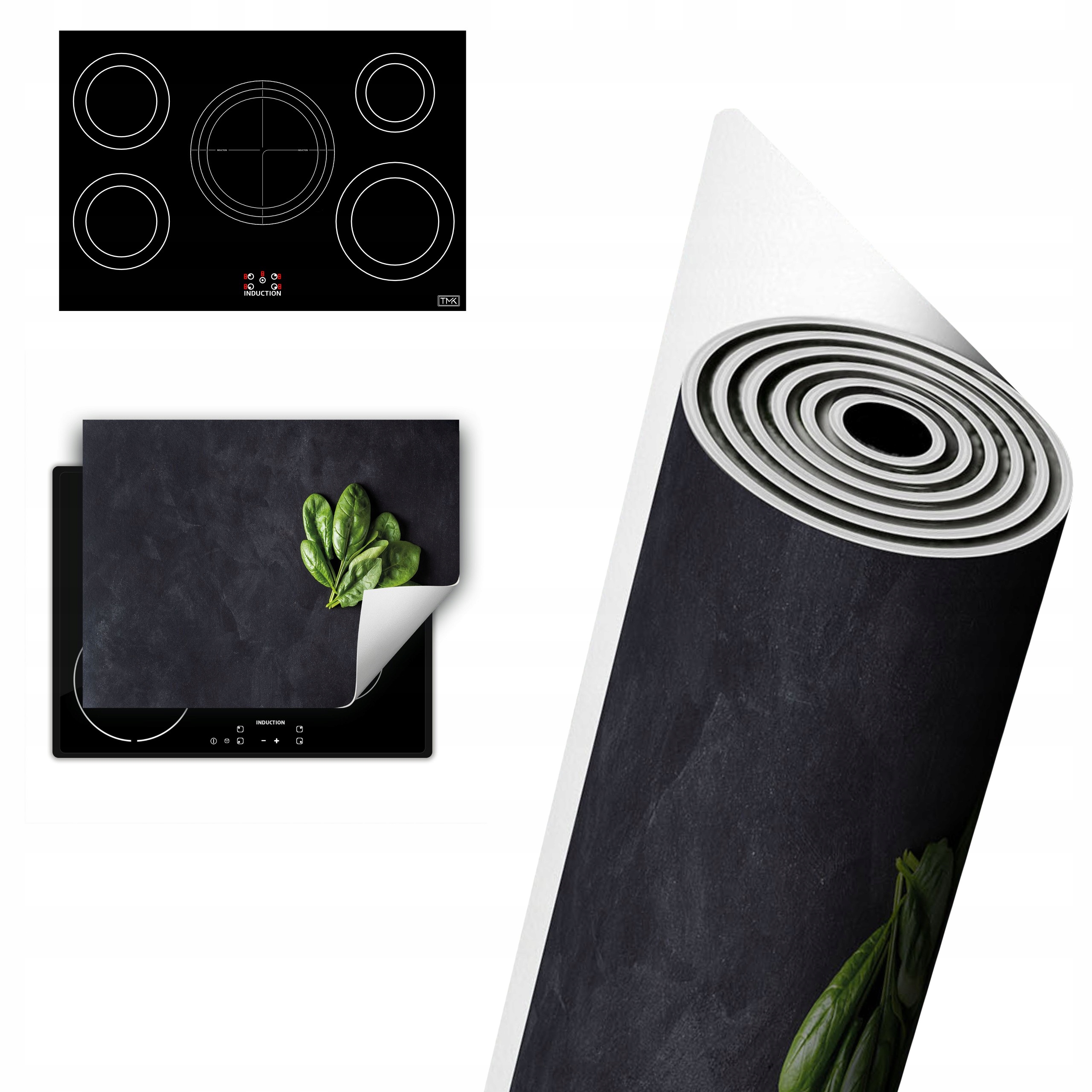 Vinylová Ochrana Na Indukci Pracovní Deska 80x52 břidlice bazalka