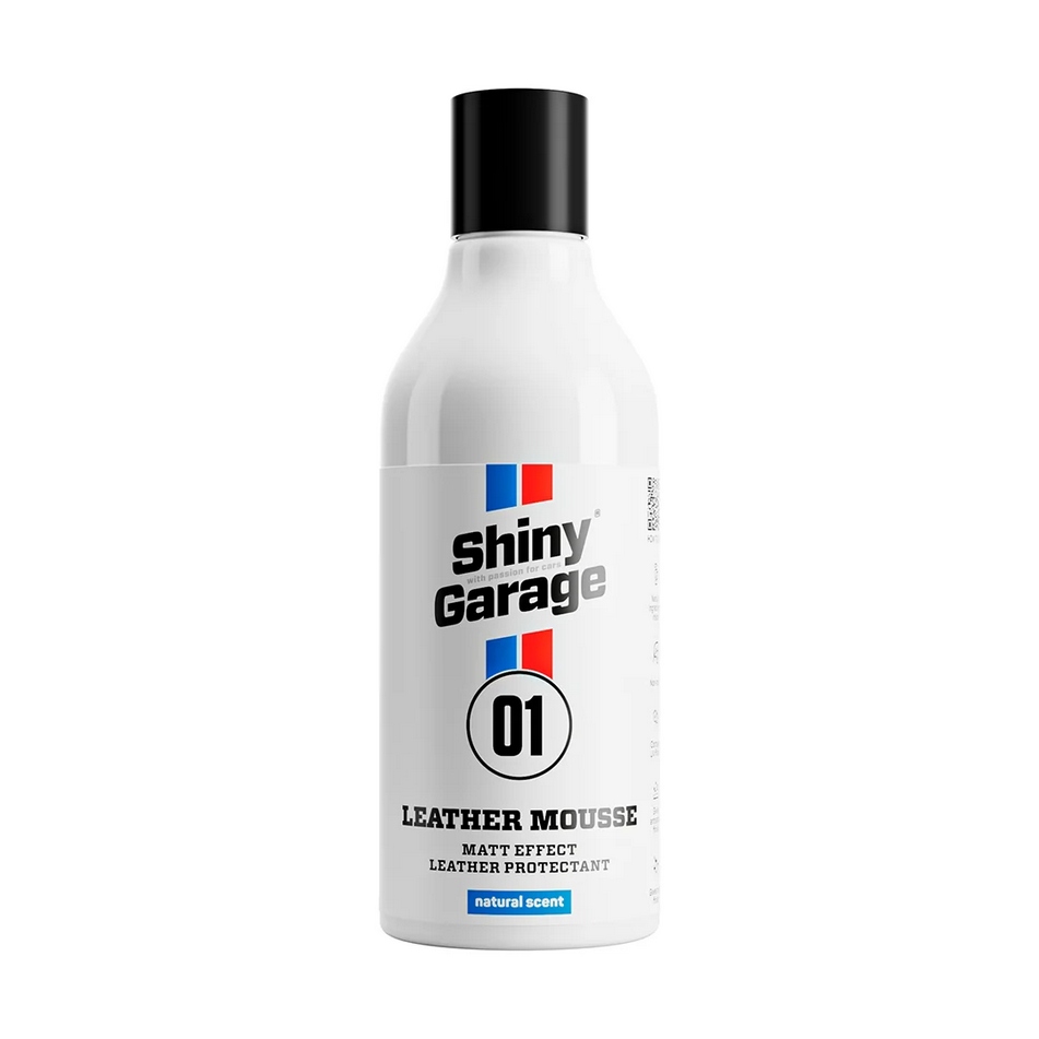 Shiny Garage Leather Mousse 250ml krem do skóry pielęgnacja tapicerki auta