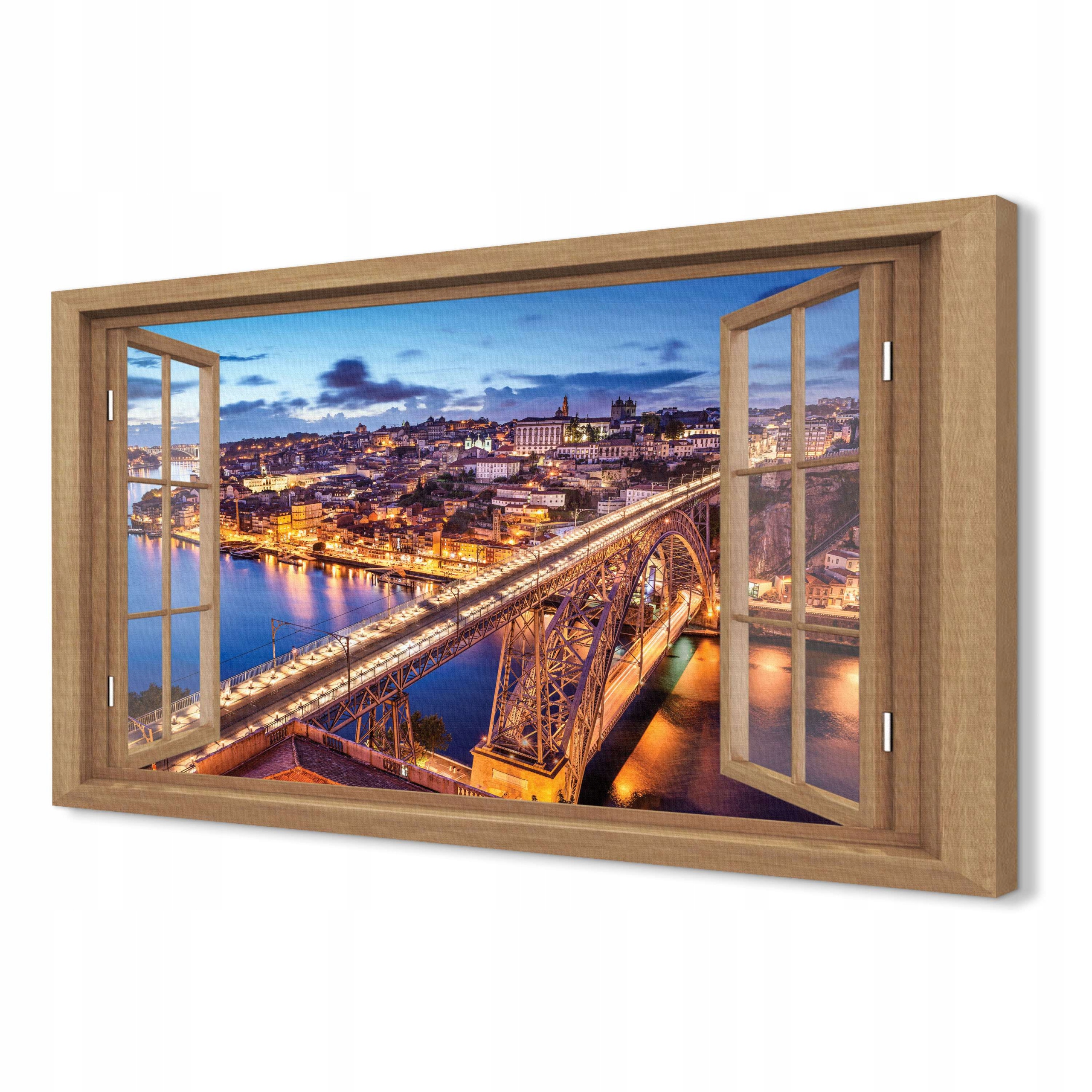 

Wydruk na płótnie 3d 120x80 mały Miasto most port