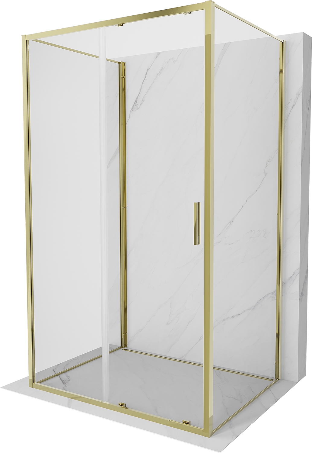 Mexen Exo-3S kabina prysznicowa 3-ścienna rozsuwana 140 x 120 cm, transpare