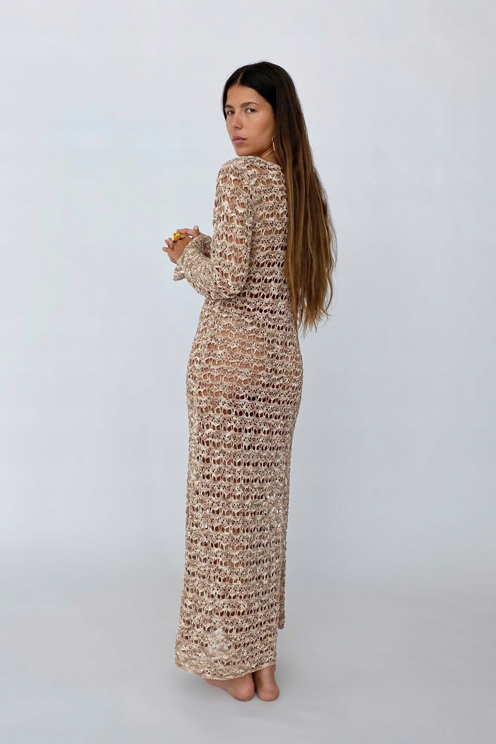 sukienka szydełkowa limitowana edycja Zara S - 13226957681