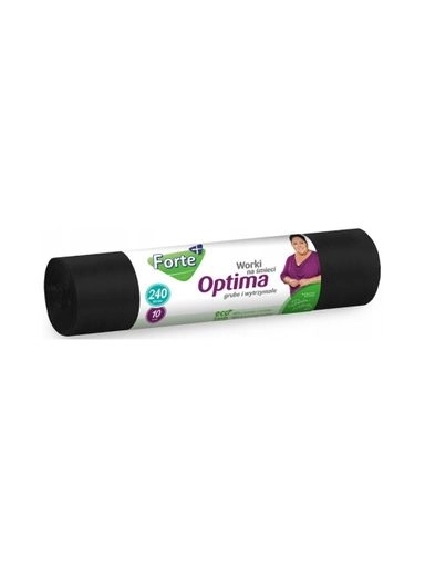 Levně 5X Forte+ Pytle na odpadky Optima černé 240 l, 10 ks, univerzální