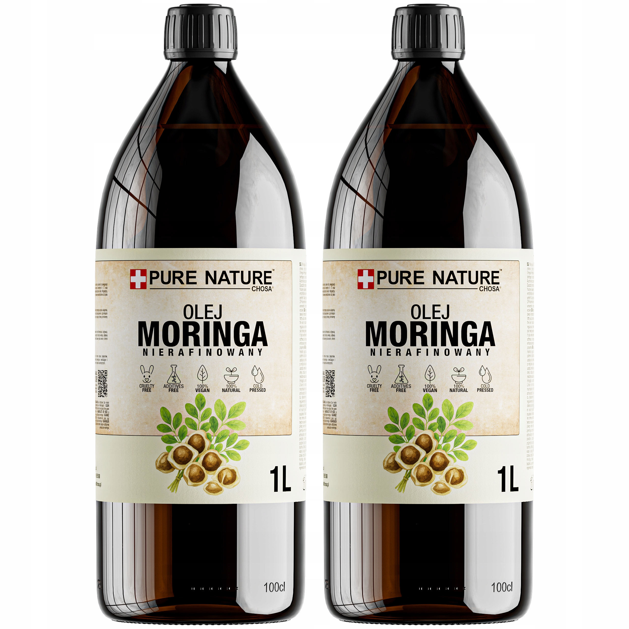 Moringa Olej Přírodní Nerafinovaný Za Studena Lisovaný 2x 1l