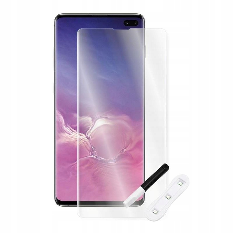 

Szkło 9H do Samsung S10 G973 Uv lampa bezbarwne